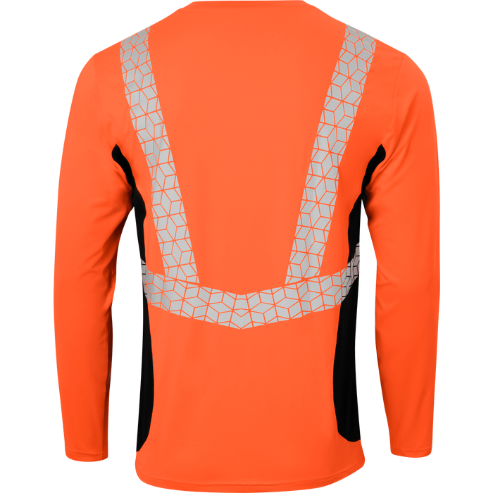 7143 - Premium Hi Vis Class 2 Crew Neck with Elastex and GeoFlect Tape image 6