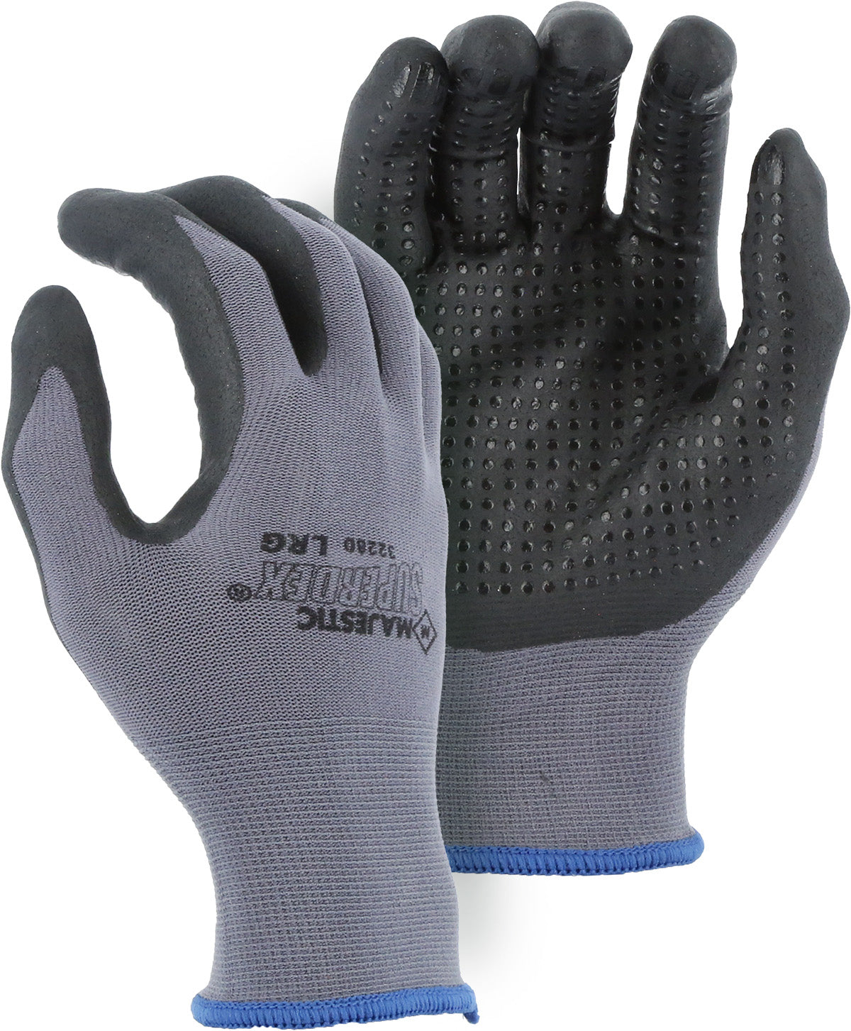 3228D - SuperDex Micro Foam Nitrile Palm Coated Glove on Nylon Shell, ANSI A1 image 0