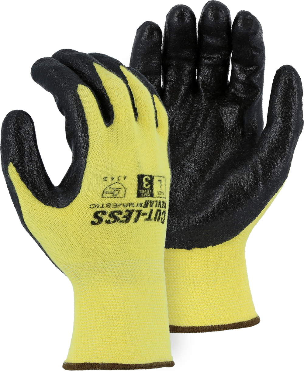 3227 - Cut-Less Kevlar Glove with Foam Nitrile Palm, 13g, ANSI A2 Cut Resistant image 0