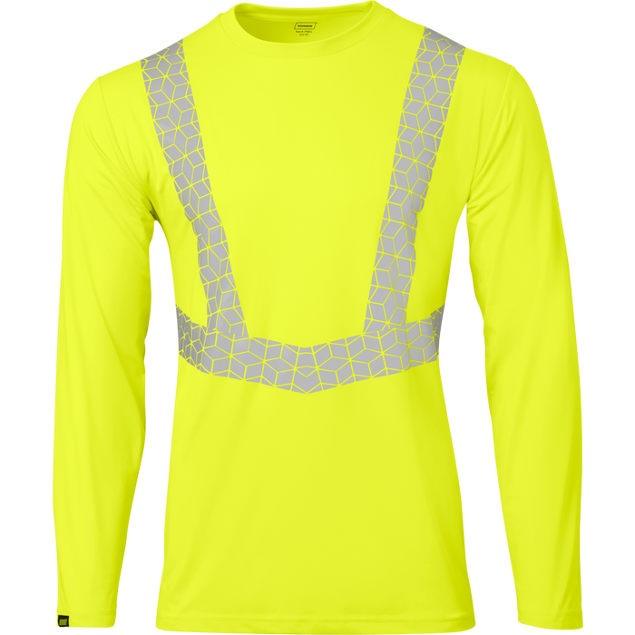 7142 - Premium Hi Vis Class 2 Crew Neck with Elastex and GeoFlect Tape image 4