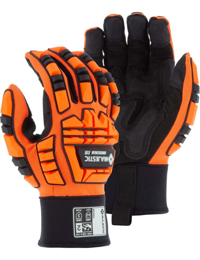 21242 - ANSI A2 Knucklehead X10 Mechanics Glove with Impact Protection