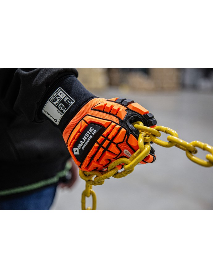 21242 - ANSI A2 Knucklehead X10 Mechanics Glove with Impact Protection
