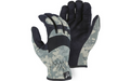 2136 - Armor Skin Mechanics Glove with Colored Knit Back