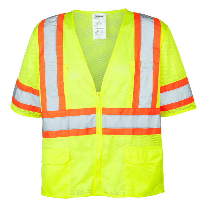 1293-Z - ANSI Class 3 Safety Vest with Zipper image 0