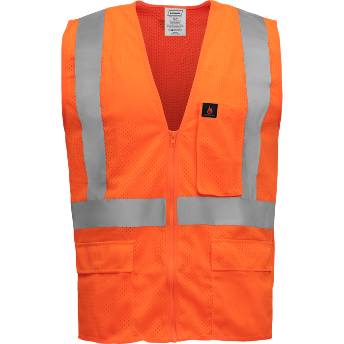 1284FR-Z - FR ANSI Class 2 Economy Safety Vest with Zipper image 2