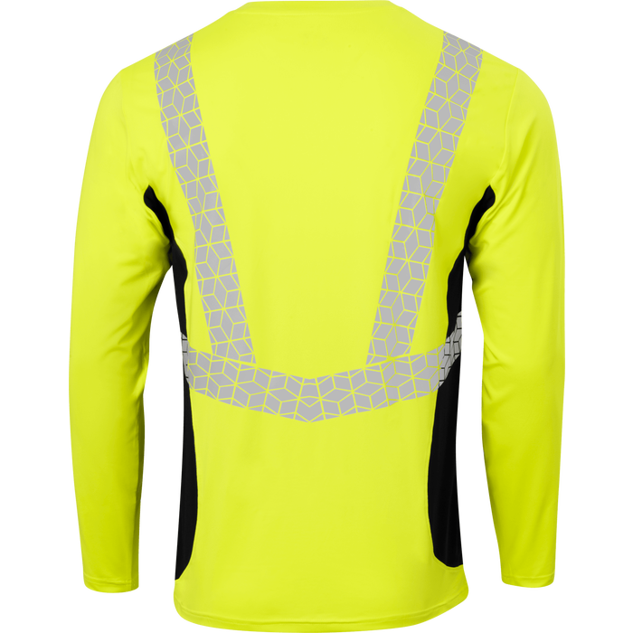 7143 - Premium Hi Vis Class 2 Crew Neck with Elastex and GeoFlect Tape image 1