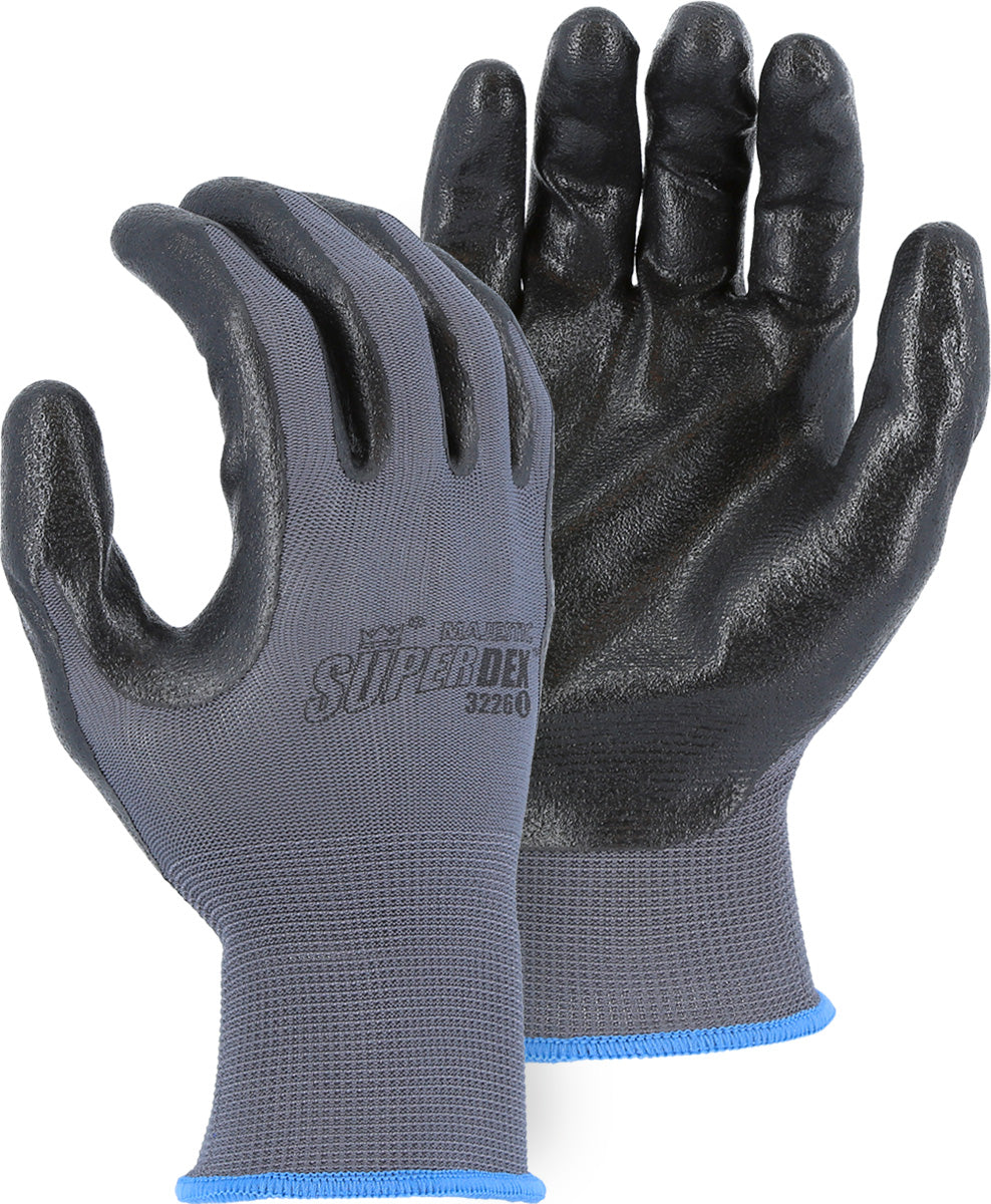 3226 - Foam 2 Layer Nitrile Palm Dipped Glove with Nylon Liner, ANSI A1 Cut image 0