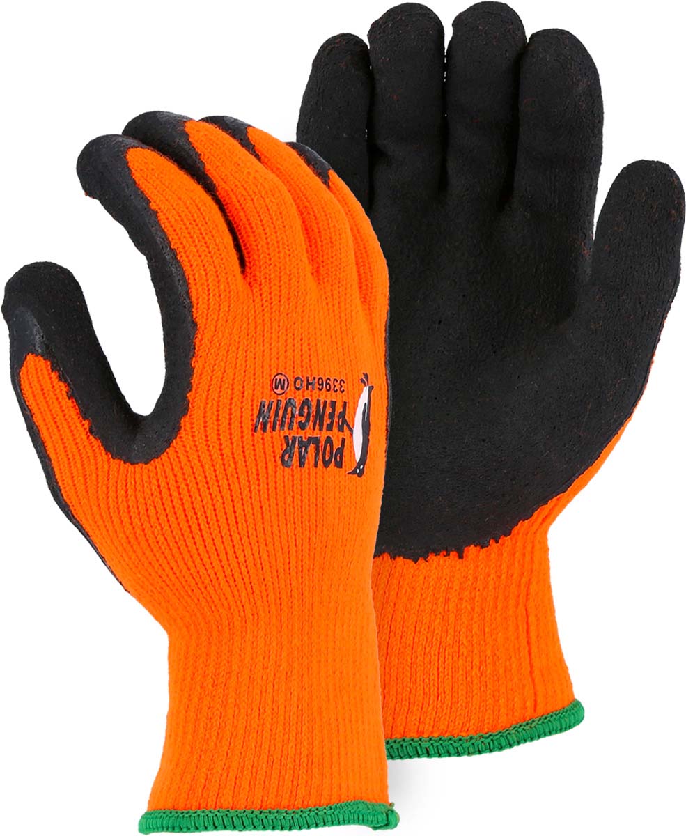 3396 - A2 Polar Penguin Lined Napped Terry Glove with Foam Latex Palm image 1