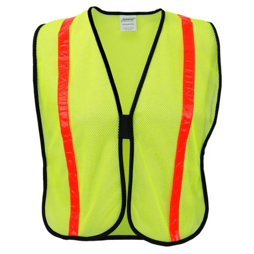 1216 - Hi Vis Economy Safety Vest with Reflective Tape, Non ANSI image 0