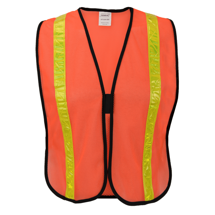 1250 - Hi Vis Economy Safety Vest with Reflective Tape, Non ANSI image 0