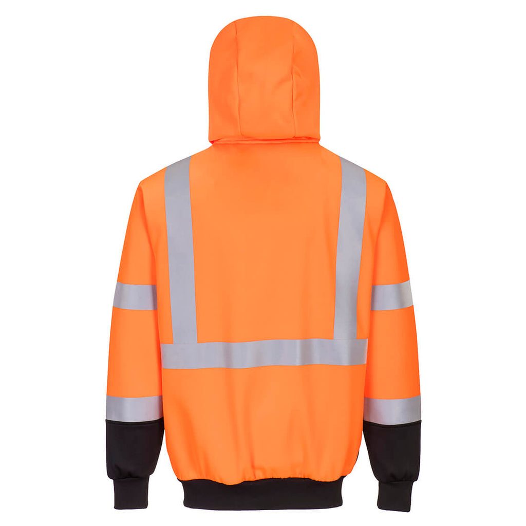 UB315 - Class 3 Hi-Vis Two-Tone Zipped Hoodie image 3