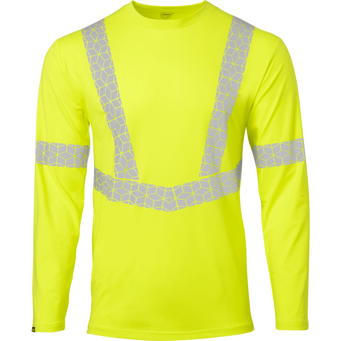 7144 - Premium Hi Vis Class 3 Crew Neck with Elastex and GeoFlect Tape image 0
