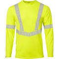 7144 - Premium Hi Vis Class 3 Crew Neck with Elastex and GeoFlect Tape image 0
