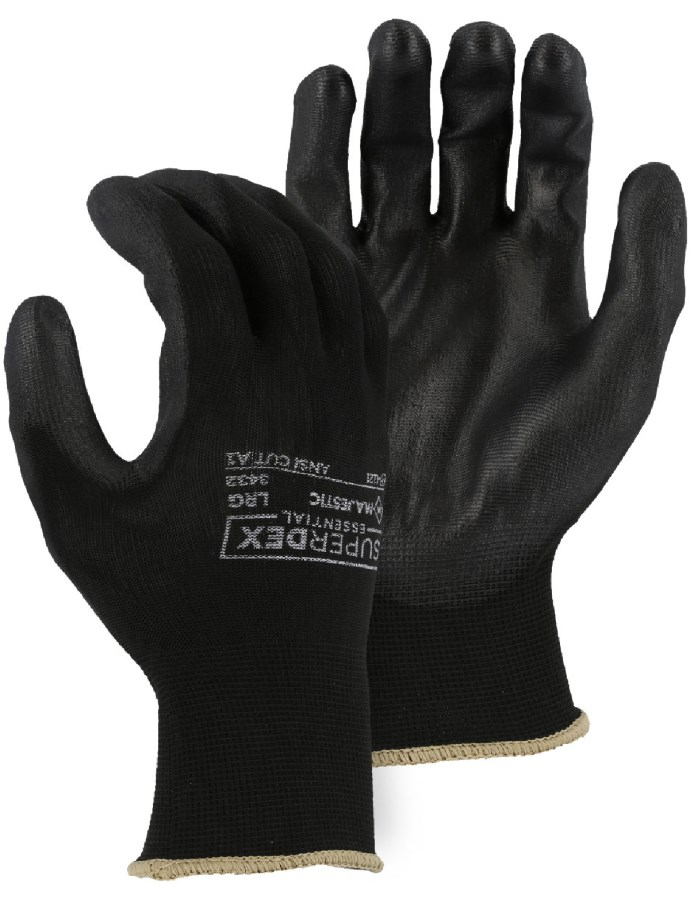 3433 - A1 Polyurethane Palm Coated Glove on 13-Gauge Seamless Knit Nylon Liner
