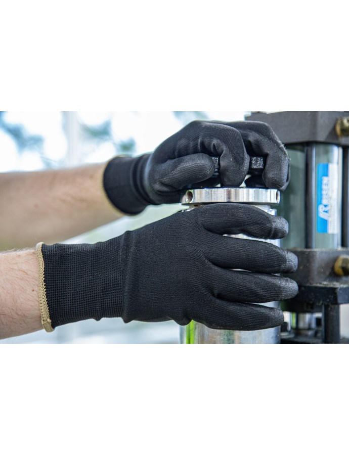 3434A - A1 Polyurethane Palm Coated Glove with Polyester Knit Liner