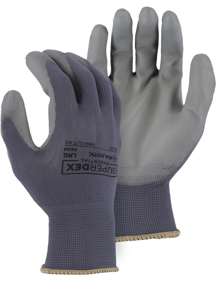 3433 - A1 Polyurethane Palm Coated Glove on 13-Gauge Seamless Knit Nylon Liner