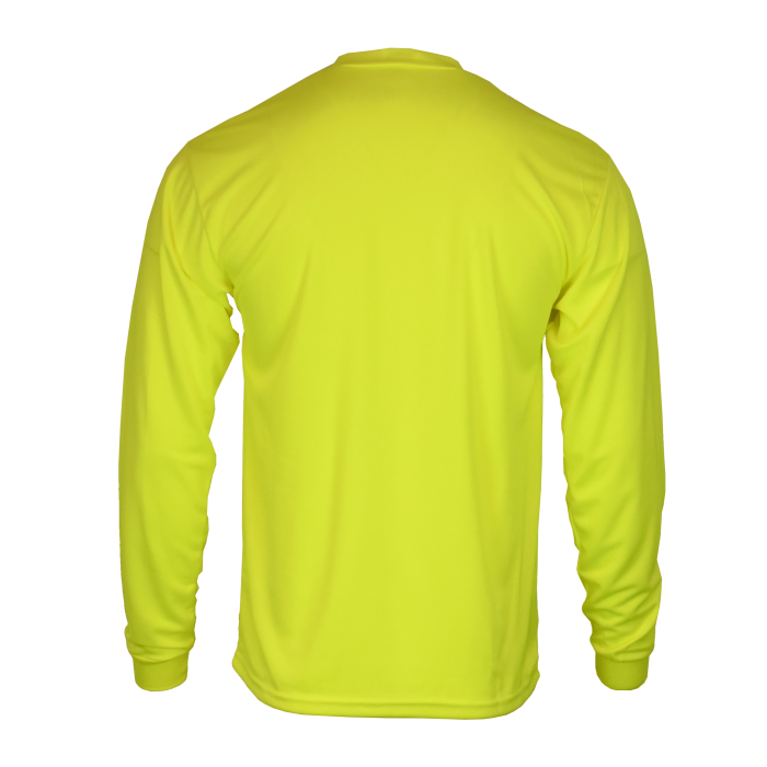 1802 - Hi-Vis Long-Sleeve Microfiber T-Shirt image 3