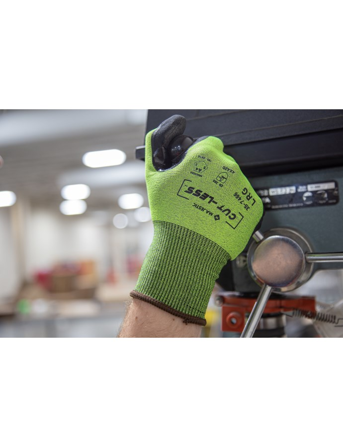 35-7466 - ANSI A4 Cut Resistant Korplex Glove with Premium Foam Palm, 18g