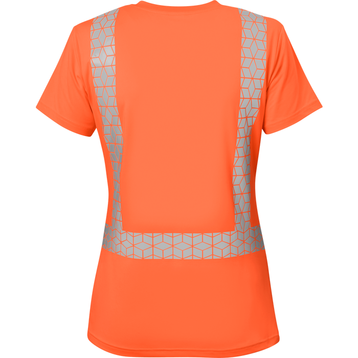 7102 - Premium Women's Fit Hi Vis Class 2 V-Neck with Elastex and GeoFlect Tape image 7
