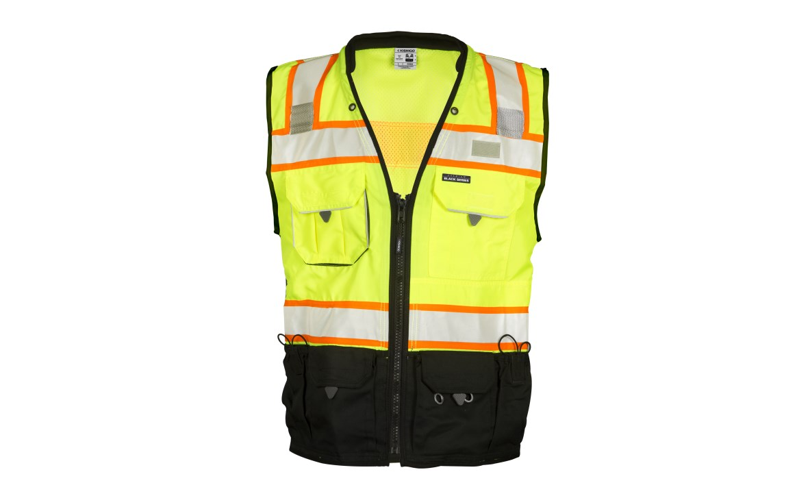 Kishigo® S5002 - Premium Black Series ANSI Class 2 Surveyor Vest image 0