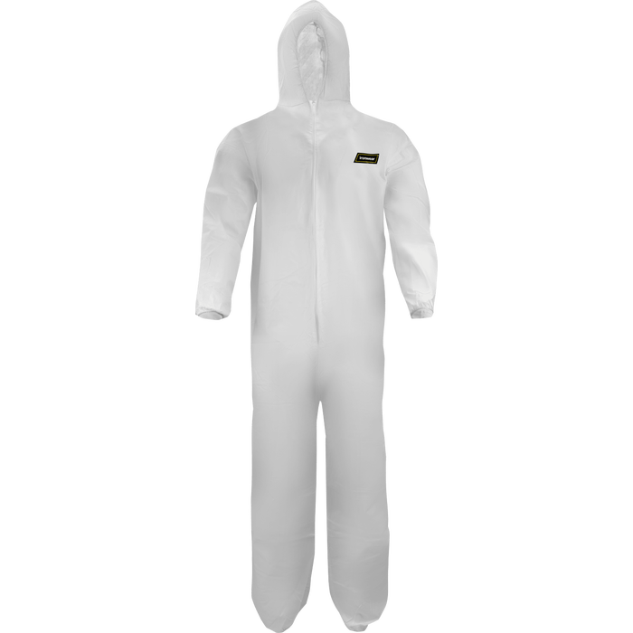 1620 - White Disposable Coveralls with Hood image 0