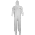 1640 - White Disposable Coveralls with Hood and Boot Covers image 0