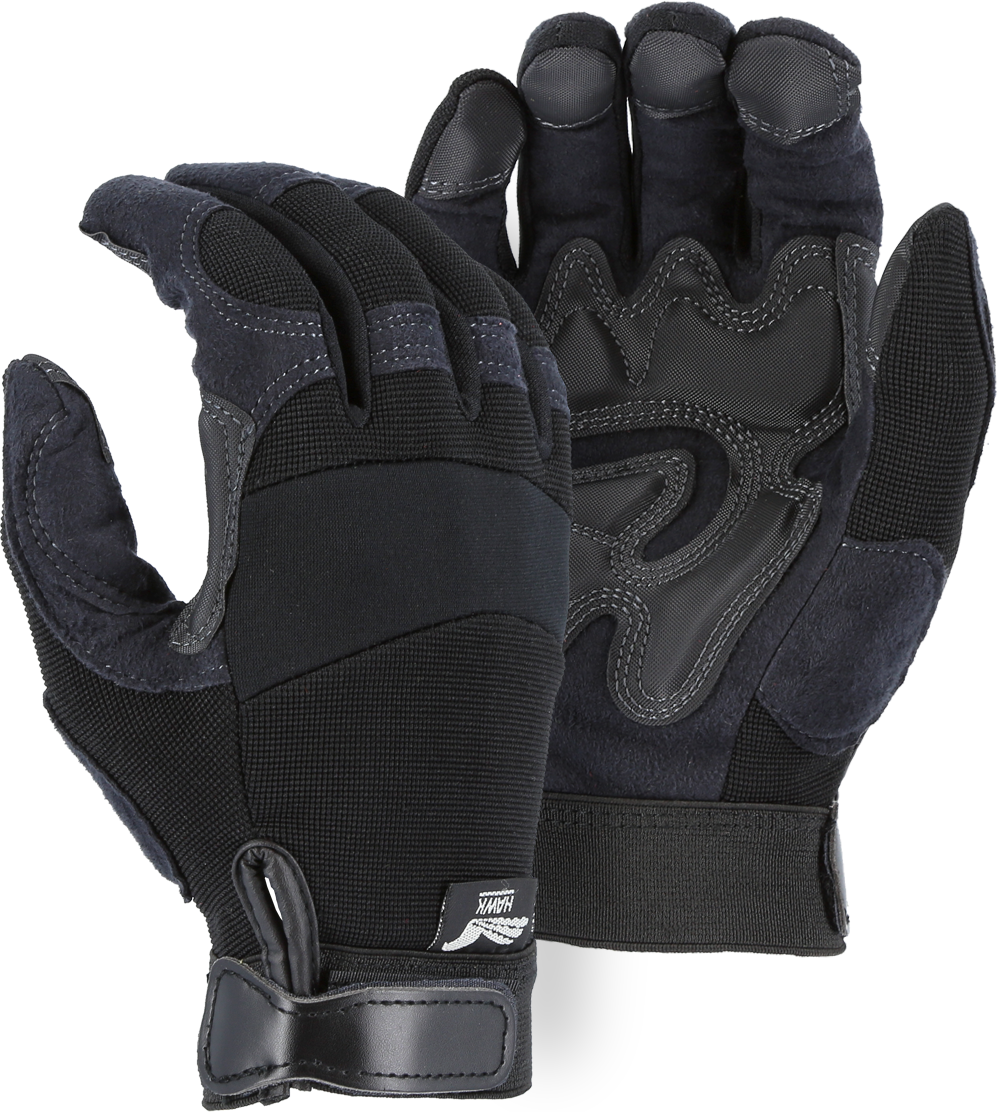 2139BK - Armor Skin Mechanics Glove with Reinforced Palm & Fingers image 0
