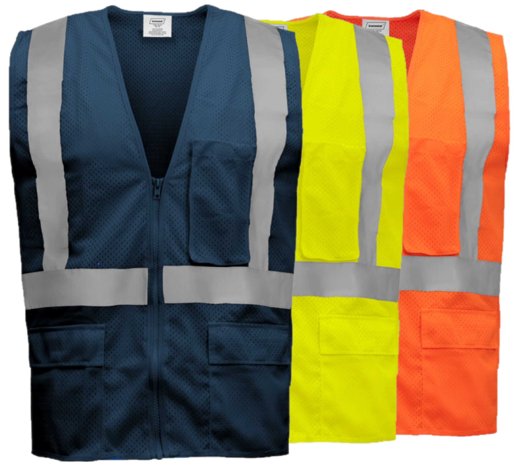 1284-Z - Economy Safety Vest with Zipper image 0