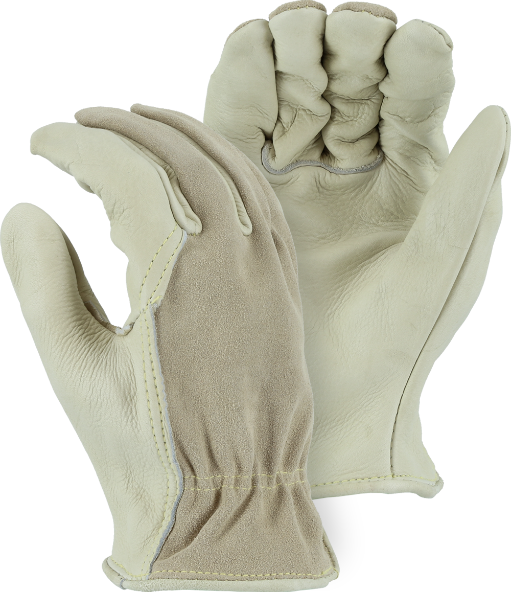 1551 - B-Grade Combination Cowhide Drivers Glove image 0