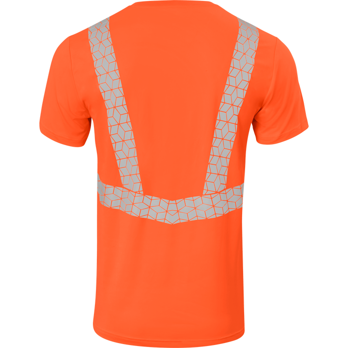 7132 - Premium Hi Vis Class 2 Crew Neck with Elastex and GeoFlect Tape image 4