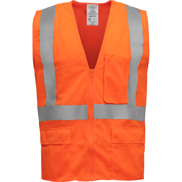 1284-Z - Economy Safety Vest with Zipper image 5