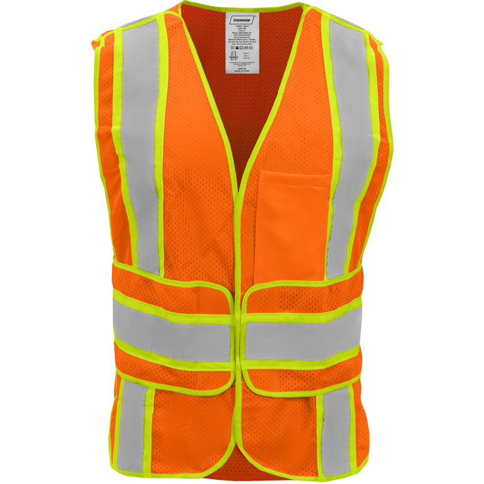 1290 - ANSI Class 2 Safety Vest with Wraparound Hook & Loop Closure image 0