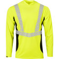 7153 - Premium Hi Vis Class 2 Hooded Shirt with Elastex and GeoFlect Tape image 2