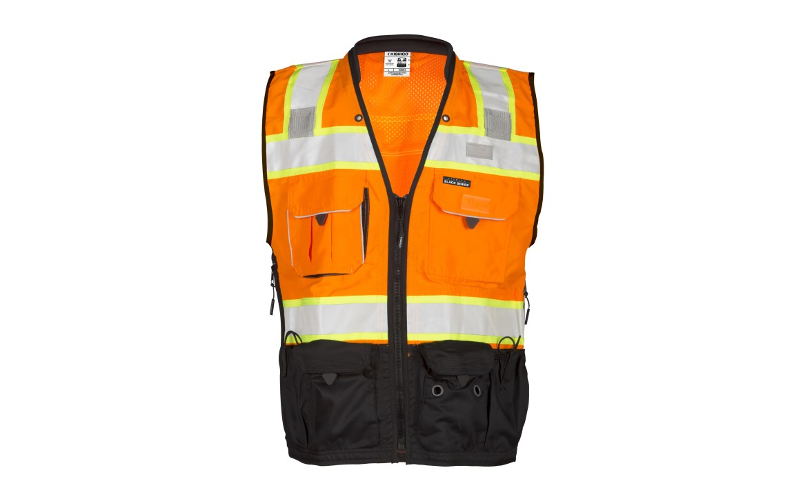 Kishigo® S5002 - Premium Black Series ANSI Class 2 Surveyor Vest image 2
