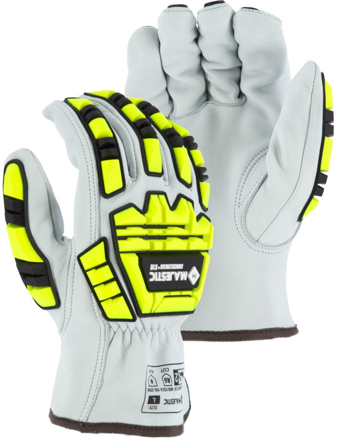 21286 - ANSI A5 X10 Cut-Less Goatskin Drivers Glove with Impact Protection image 0