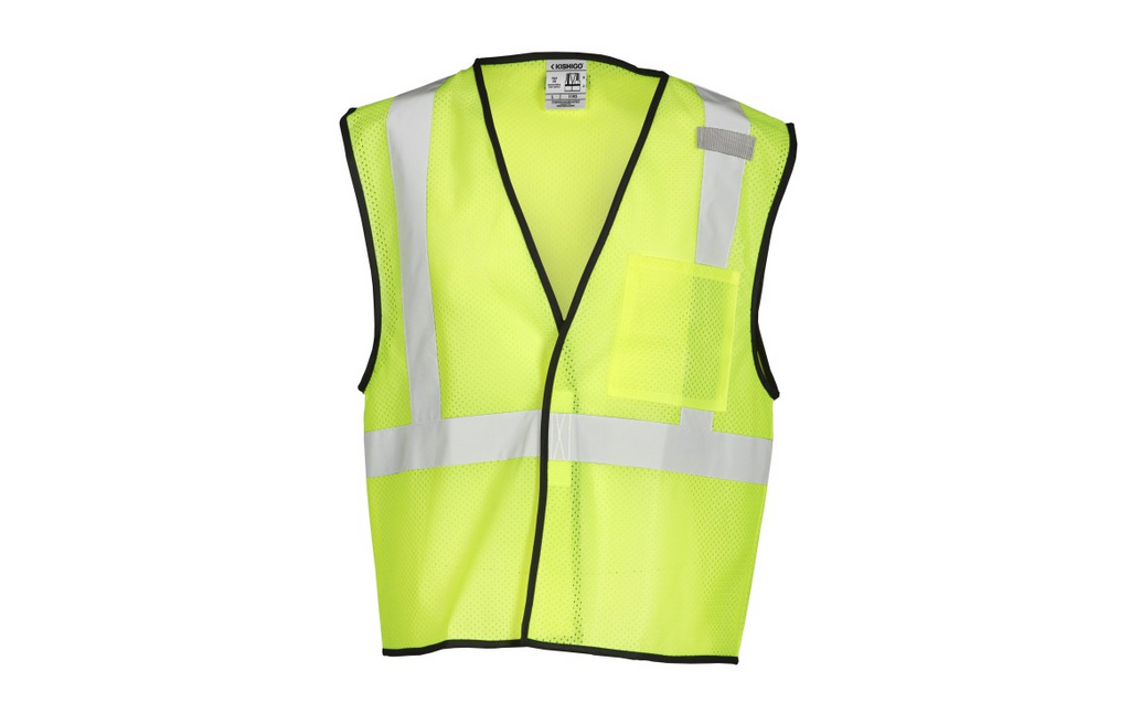 Kishigo® 1193 - ANSI Class 2 Single Pocket Hook & Loop Mesh Vest, Economy image 0