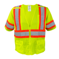 1293FR-Z-RD - FR ANSI Class 3 Safety Vest with Zipper and Radio Clips image 2