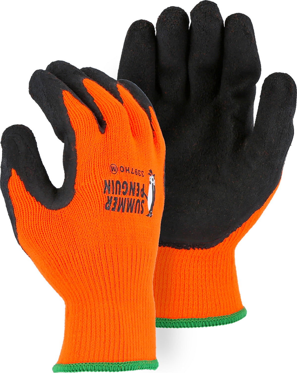 3397H - A1 Summer Penguin Glove with Latex Palm Coating on Hi-Vis Knit Liner image 0