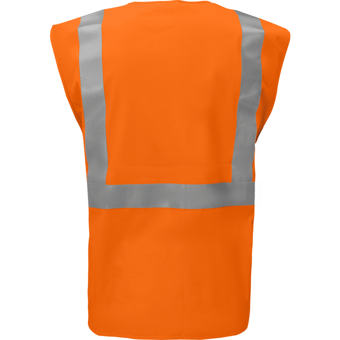 1253FR-Z-RD - FR ARC Rated ANSI Class 2 Safety Vest with Zipper and Radio Clips image 1