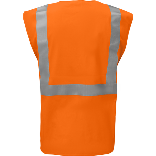 1253FR-Z-RD - FR ARC Rated ANSI Class 2 Safety Vest with Zipper and Radio Clips image 1