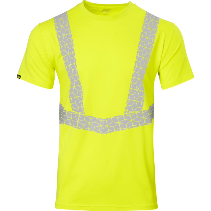 7132 - Premium Hi Vis Class 2 Crew Neck with Elastex and GeoFlect Tape image 0