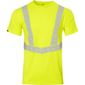 7132 - Premium Hi Vis Class 2 Crew Neck with Elastex and GeoFlect Tape image 0