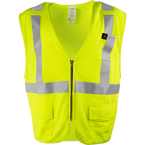 1257FR-Z-RD - FR ARC Rated ANSI Class 2 Safety Vest with Zipper image 0