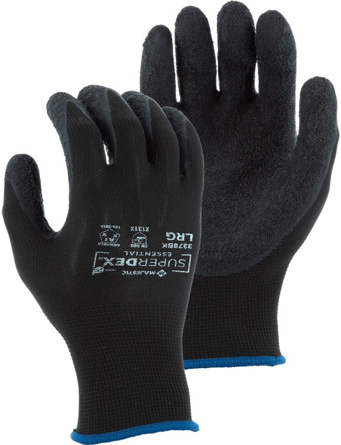 3378BK - A1 Lightweight Latex Palm Dipped Glove on Recycled Polyester Liner image 0