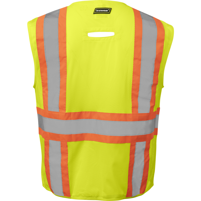1287FR-Z-RD-DR - FR ANSI Class 2 Safety Vest with Zipper and D-Ring Opening image 1