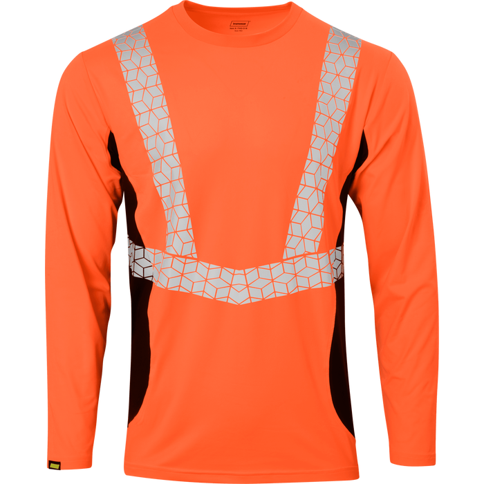 7143 - Premium Hi Vis Class 2 Crew Neck with Elastex and GeoFlect Tape image 5