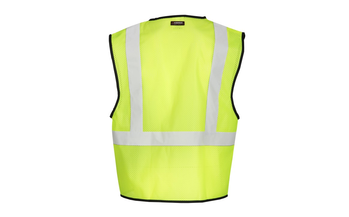 Kishigo® 1193 - ANSI Class 2 Single Pocket Hook & Loop Mesh Vest, Economy image 1