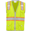 1241-Z-RD-CID - ANSI Class 2 Safety Vest with Zipper and Clear ID Pocket image 2