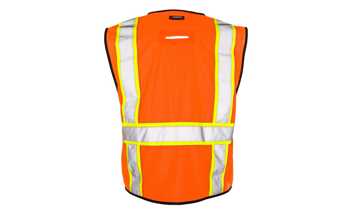 Kishigo® 1580 - ANSI Class 2 6 Pocket Contrast Vest, Economy image 1