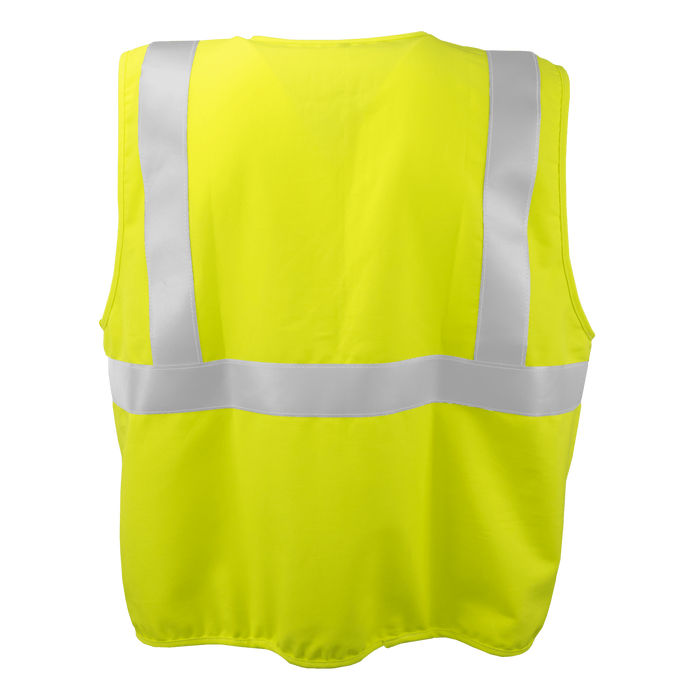 1255FR-Z-RD - FR ARC Rated Class 2 Safety Vest with Zipper and Radio Clips image 1